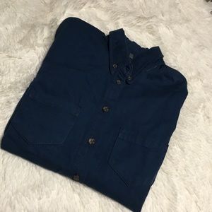 TopShop Moto Button Down Top